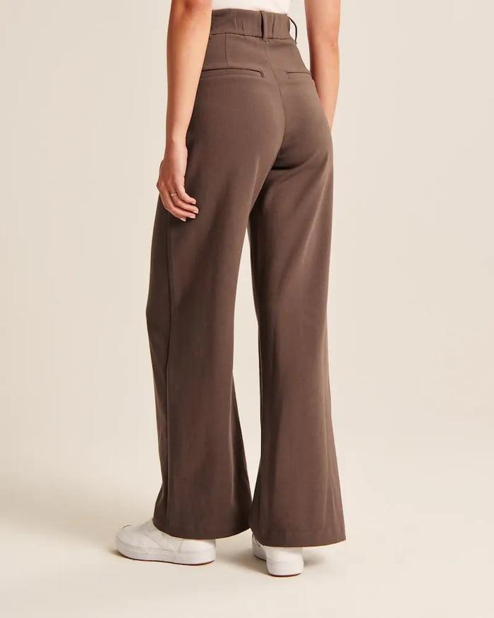 Dames Wide Leg Broek – Elegante Hoge Taille Pantalon