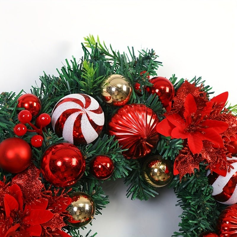 FestiveGreet Kerstkrans – Feestelijke Kerstdecoratie voor Je Voordeur-mezamstore.nl