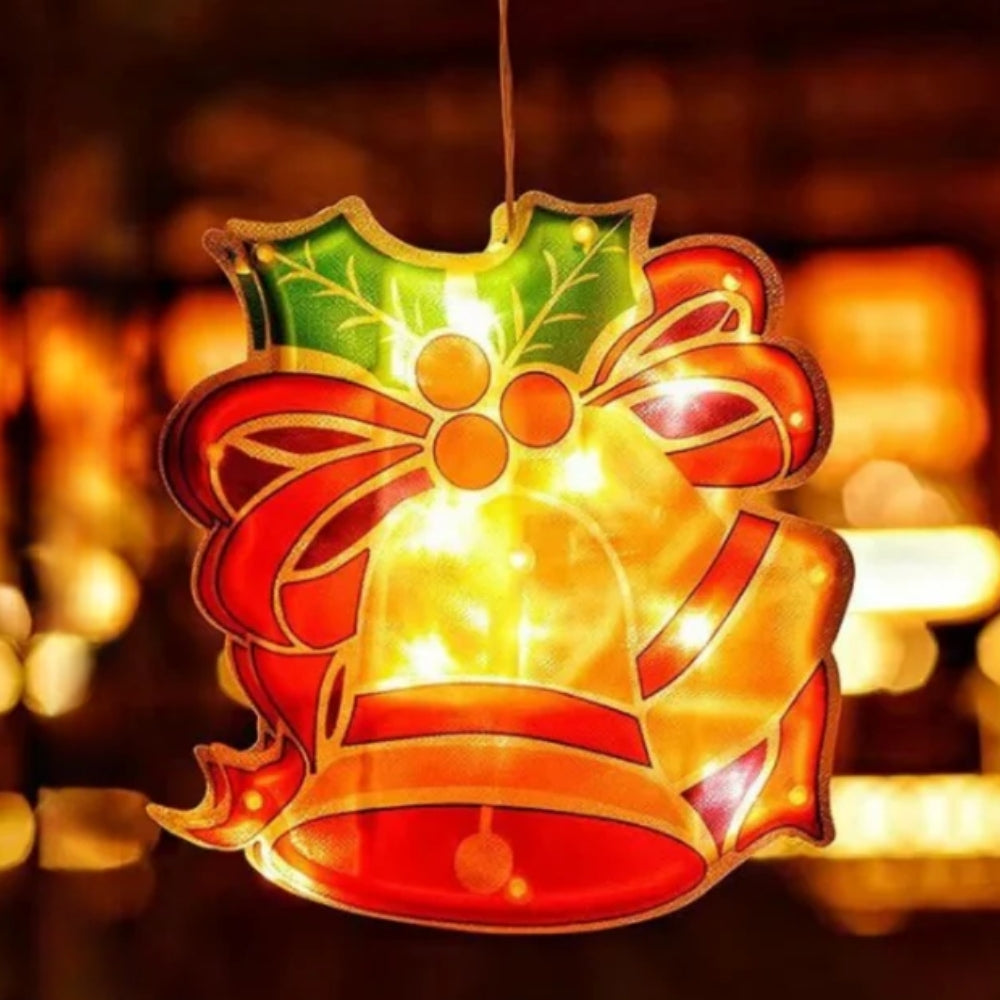 Kerst Raamverlichting met LED – Zelfklevende Decoratie Stickers