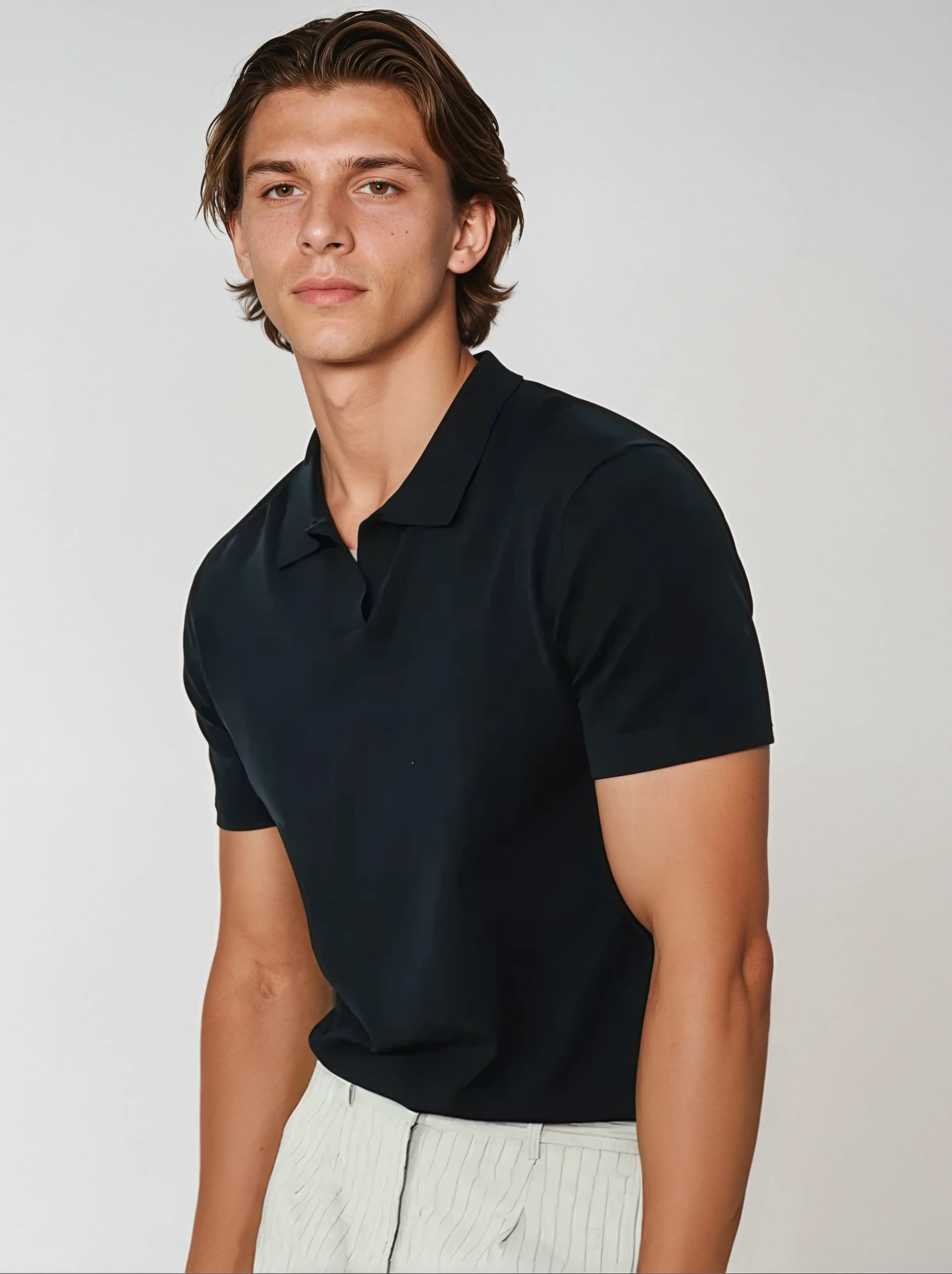 Heren Luxe Polo – Comfortabele Zomer Polo met Korte Mouwen