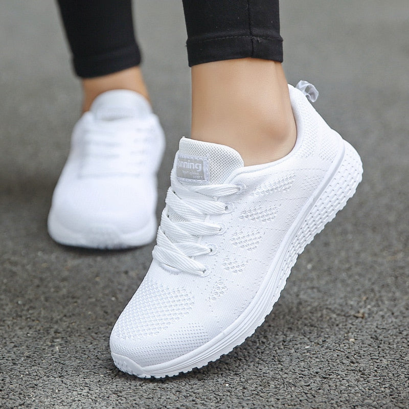 Lichte en Ademend Dames Sneakers met Stabiliteit