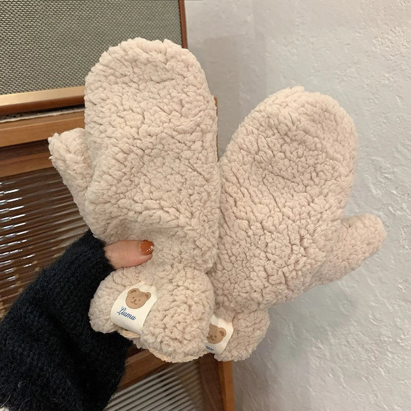 Teddy Wanten voor Dames – Zachte Warme Winterhandschoenen