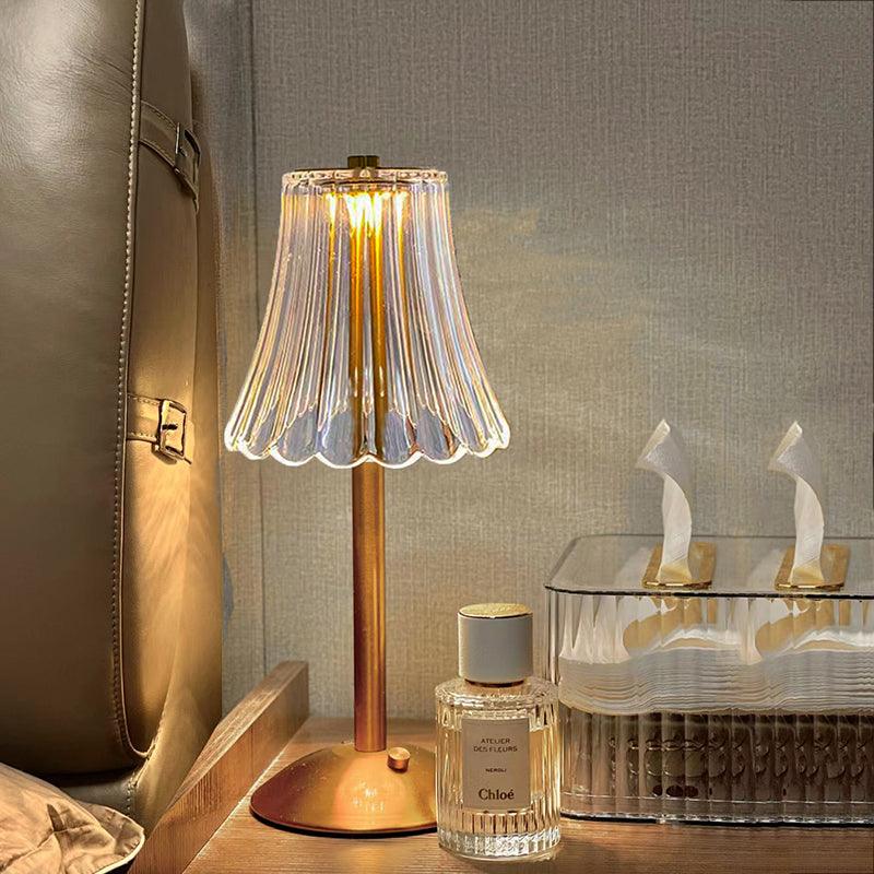 Draadloze Vintage Tafellamp met Aanraakbediening en USB-oplaadbare Batterij