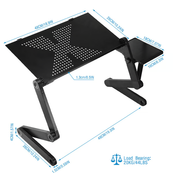 360° Verstelbare Ergonomische Laptopstandaard met Koeling