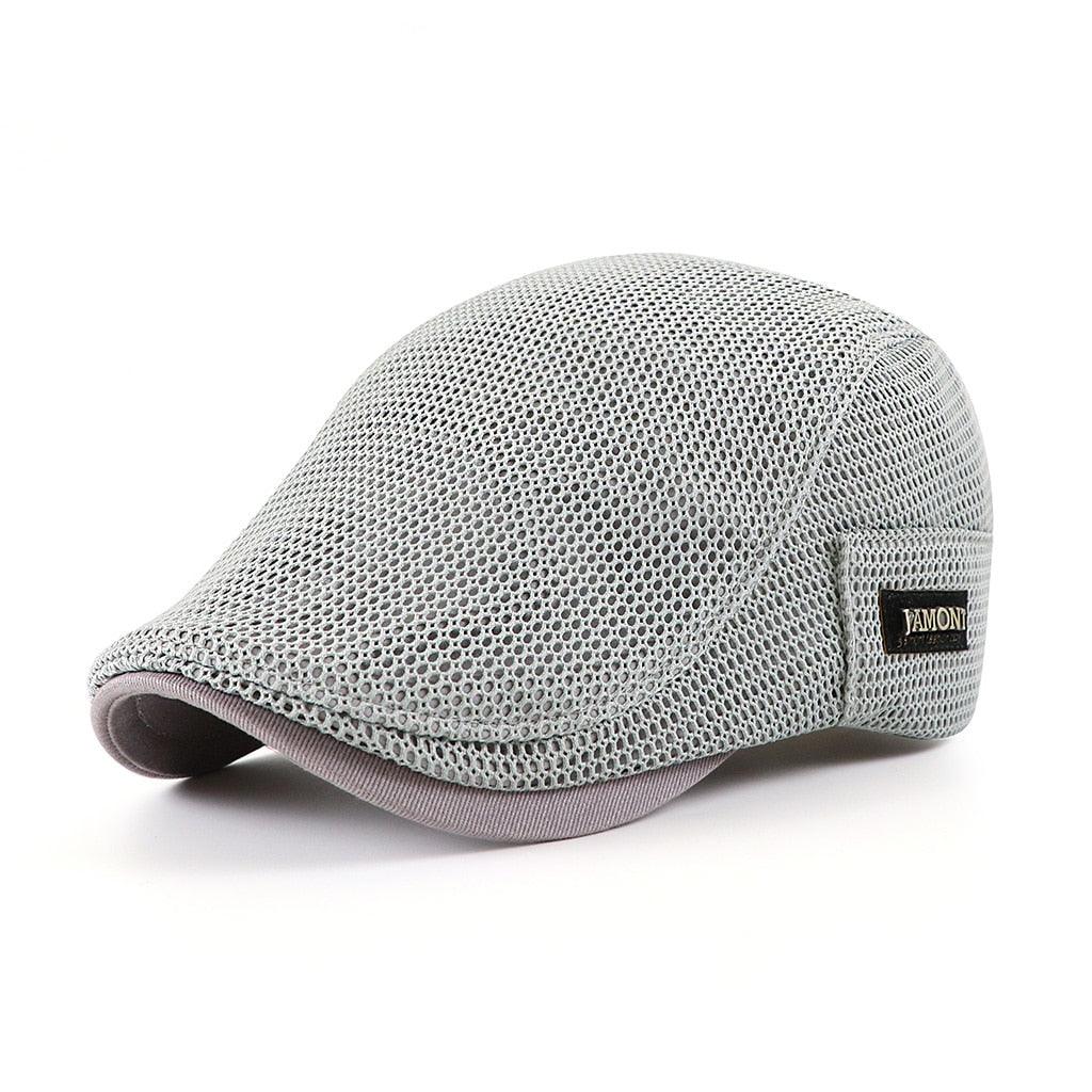 Heren Ademend Flatcap – Lichtgewicht Zomerpet