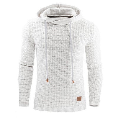 Gebreide herenhoodie – Comfortabele trui met modern wafelpatroon