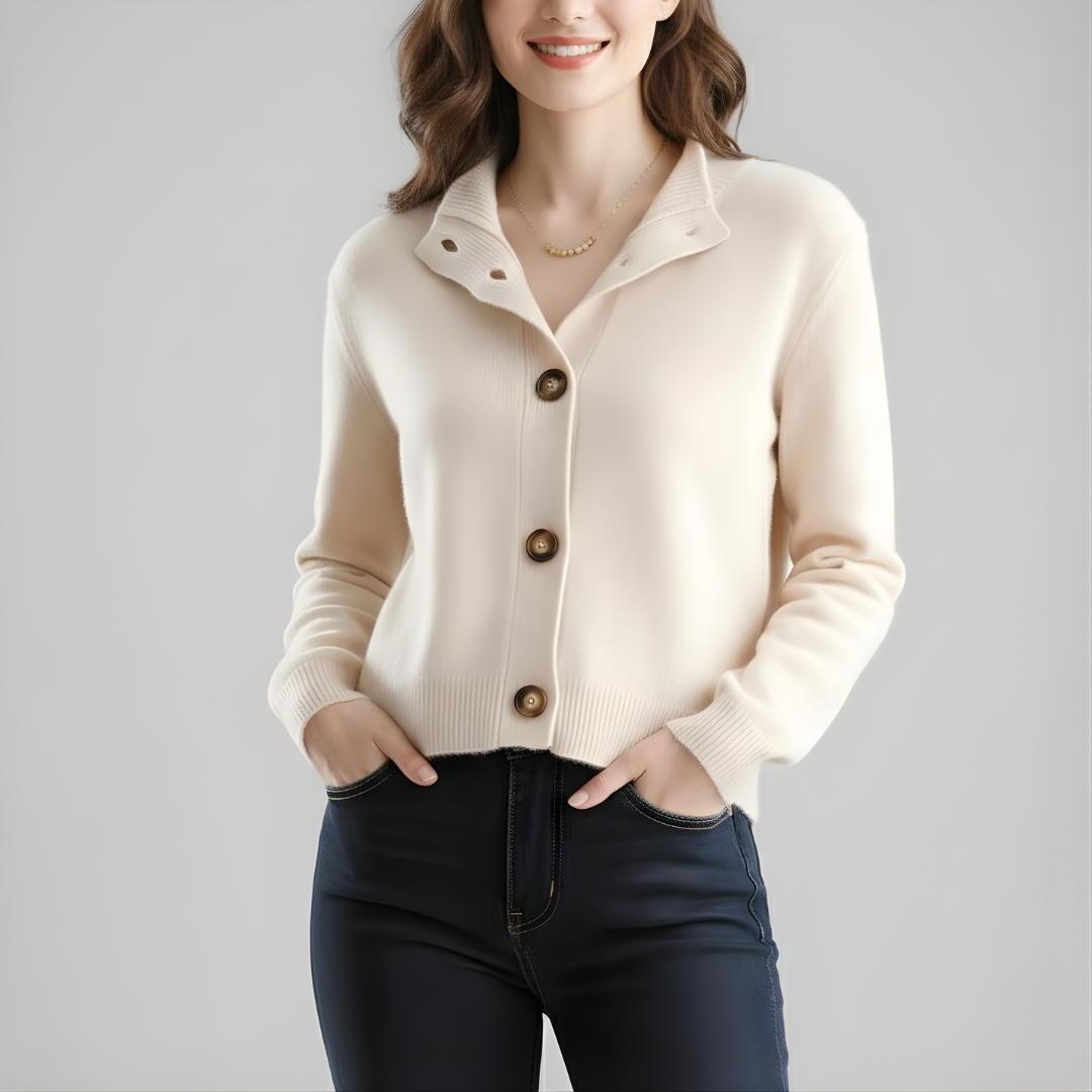 Dames Kasjmier Cardigan – Elegant & Tijdloos
