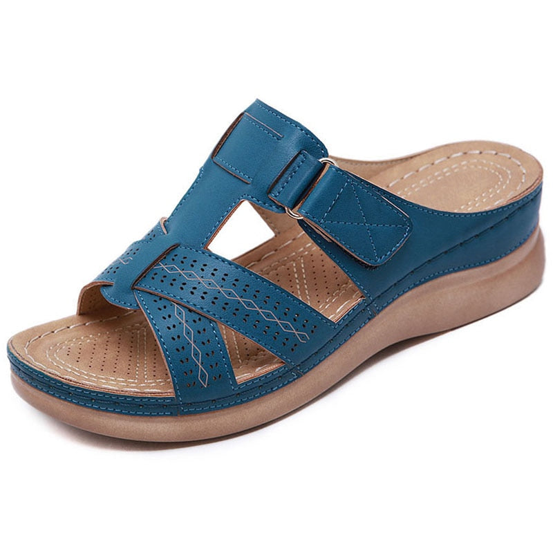 Comfortabele Slip-On Dames Sandalen met Sleehak