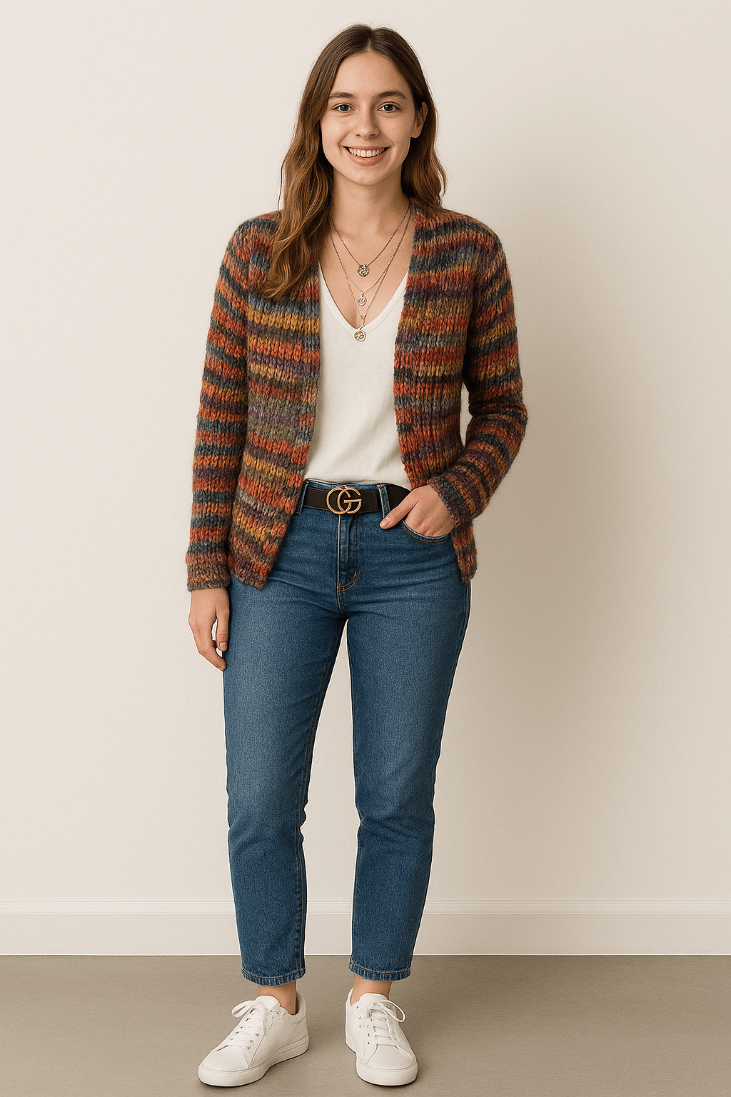 Meer Kleurige Gebreide Vest: Warm en Stijlvol