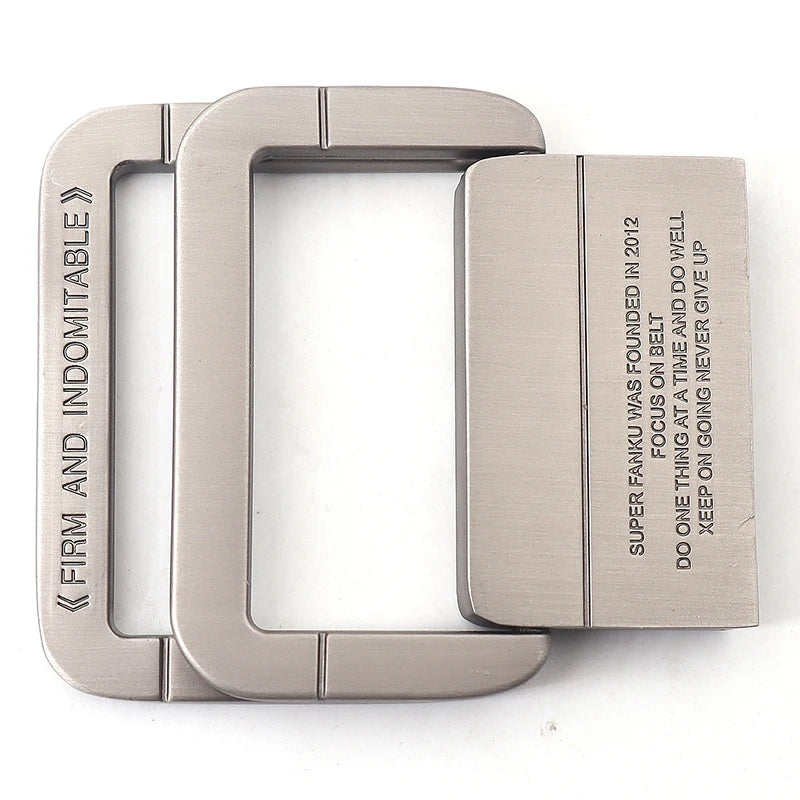 Unisex Canvas Riem met Dubbele Metalen Ring Gesp - Verstelbare Gestreepte Tailleband