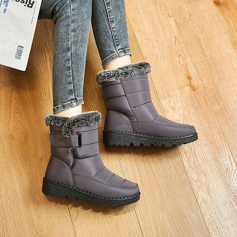 Dames winterboots – Warme korte laarzen met zachte voering