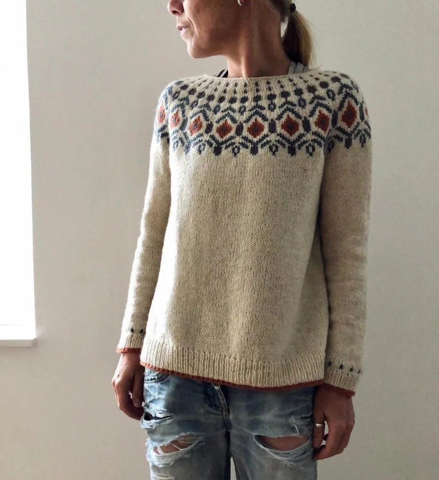 Uniek en Elegant Herfstpullover voor Dames-mezamstore.nl
