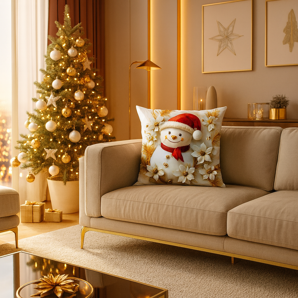 Kerst Kussenhoes – Decoratieve Winter Hoes met Feestelijke Prints