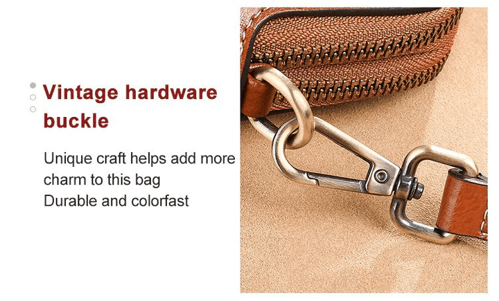 Stijlvolle Retro Leren Crossbody Schoudertas