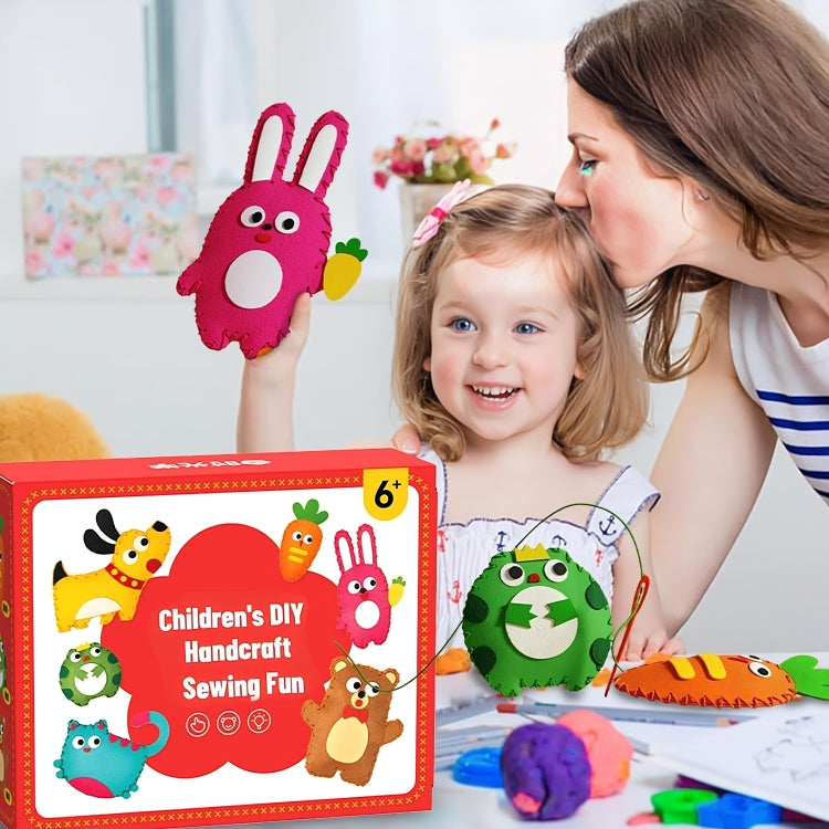 Kinder DIY Knutselset met Vilt Dieren – Creatief Speelgoed