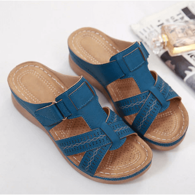 Comfortabele Slip-On Dames Sandalen met Sleehak