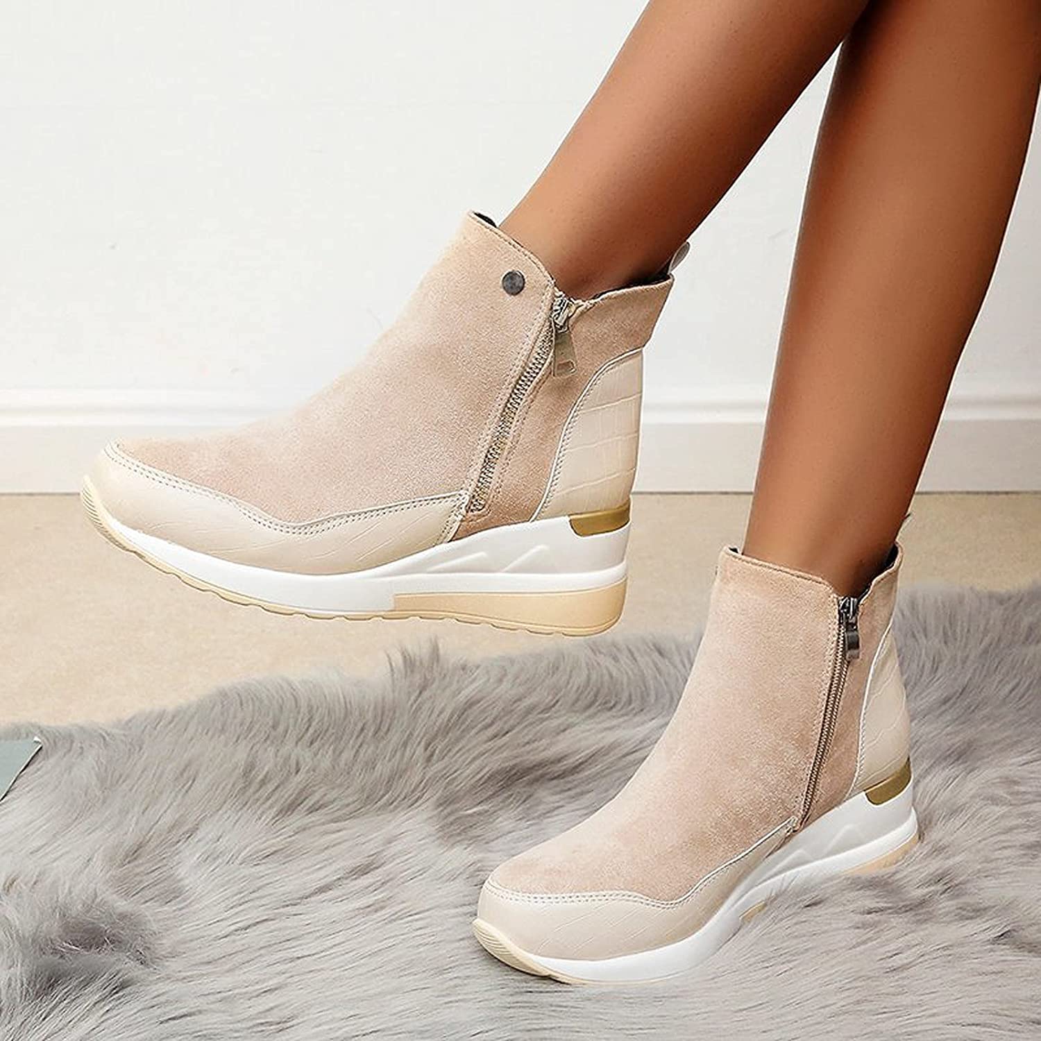 Dames enkellaarsjes – Sportieve winterboots met zachte voering