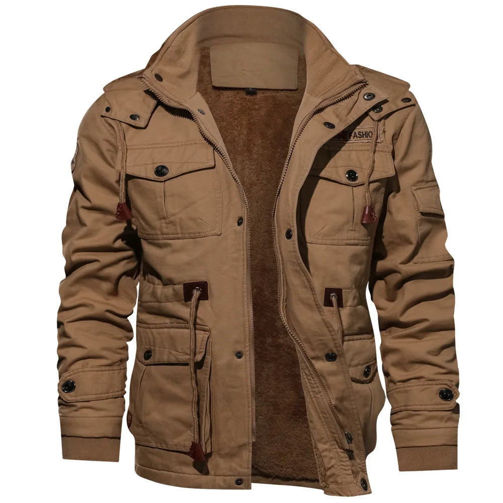 Heren Winterjacke met Pilotenlook en Warmte-mezamstore.nl