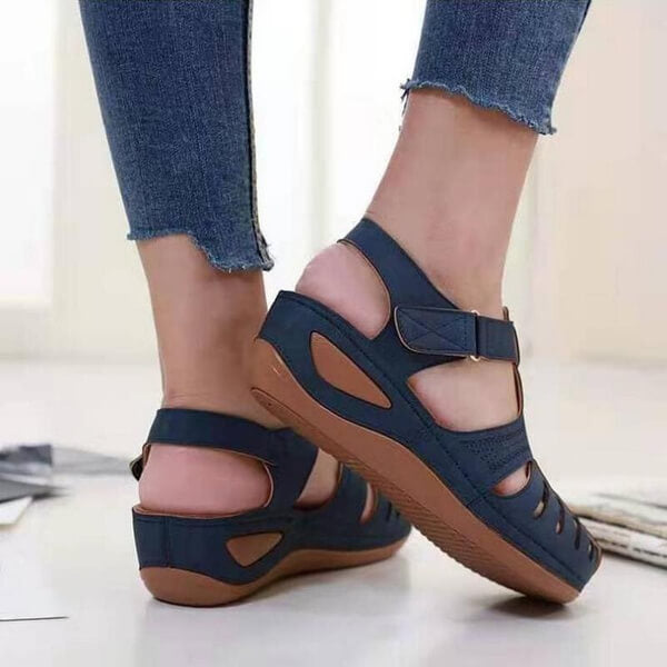 Comfortabele Slip-On Dames Sandalen met Sleehak