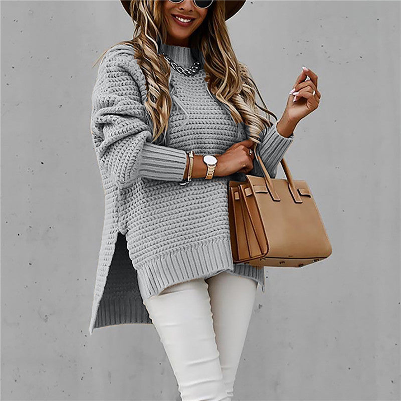 Gebreide oversized dames coltrui - zacht en warm