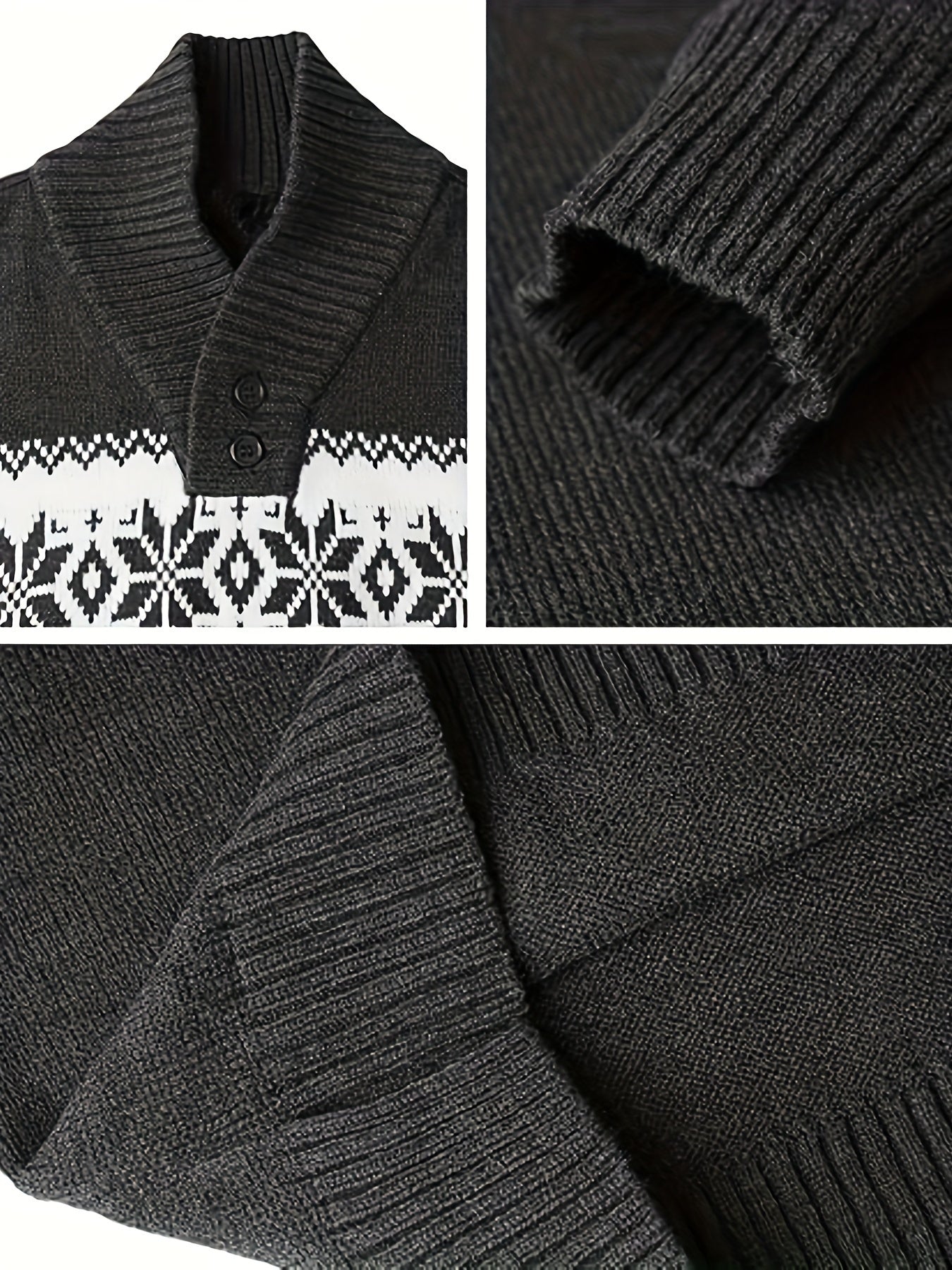 Heren Wintertrui met Noors Motief – Warme Kerst & Winter Sweater