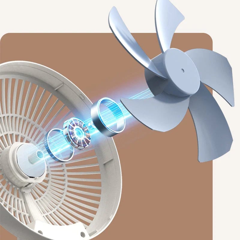 Elegante Draagbare Ventilator | Stijlvolle, Opvouwbare Ventilator voor Comfort