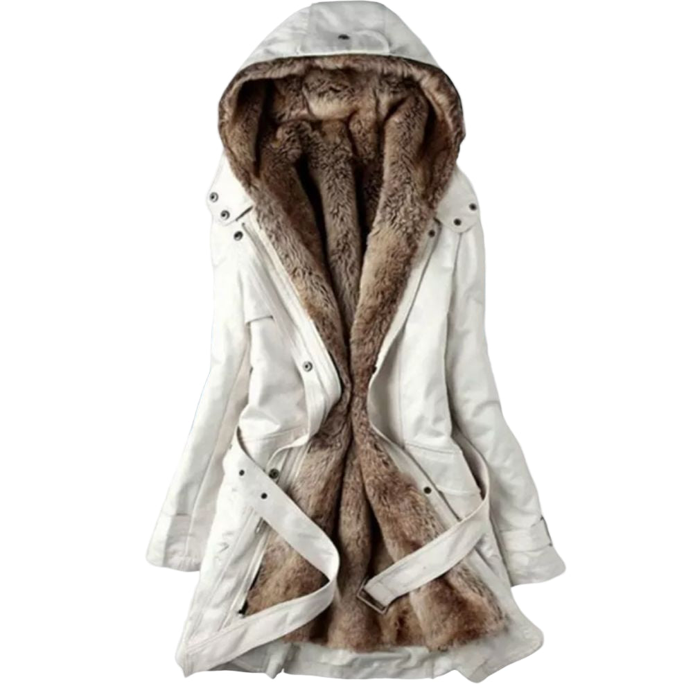 Dames Lange Parka Jas – Warme Winterjas met Zachte Voering
