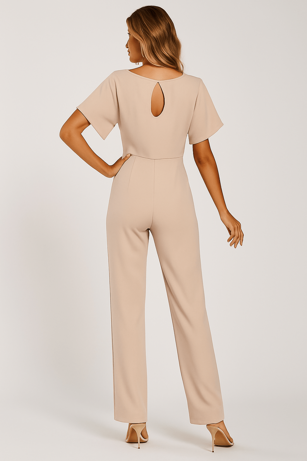 Jumpsuit met Verstelbare Tailleband en Elegante Pasvorm