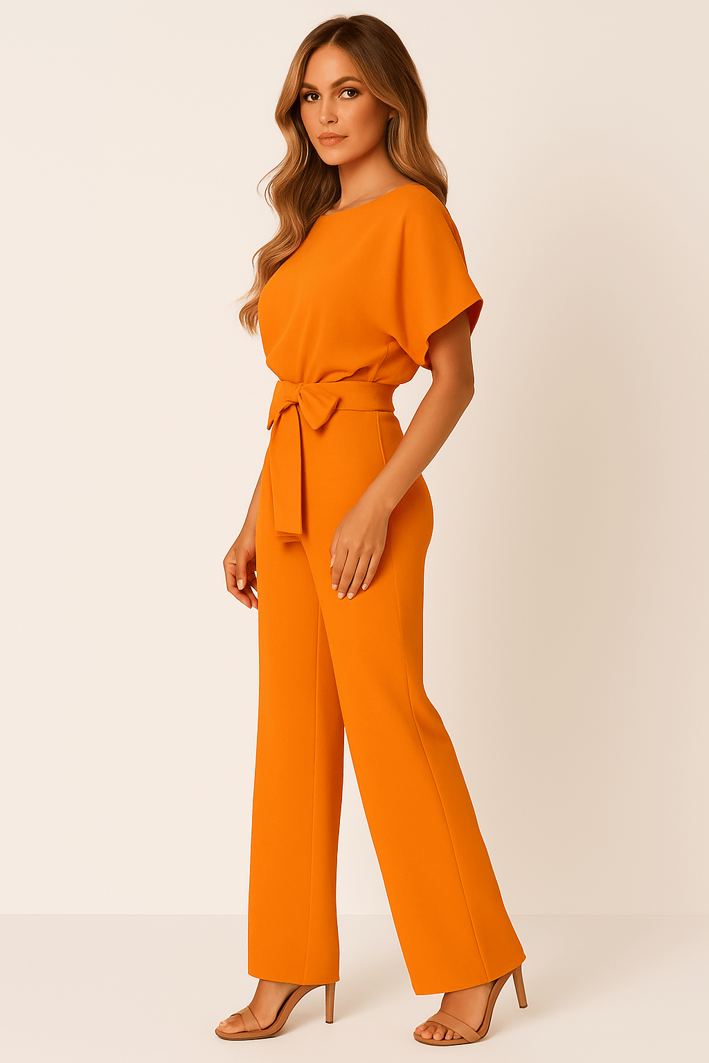 Jumpsuit met Verstelbare Tailleband en Elegante Pasvorm