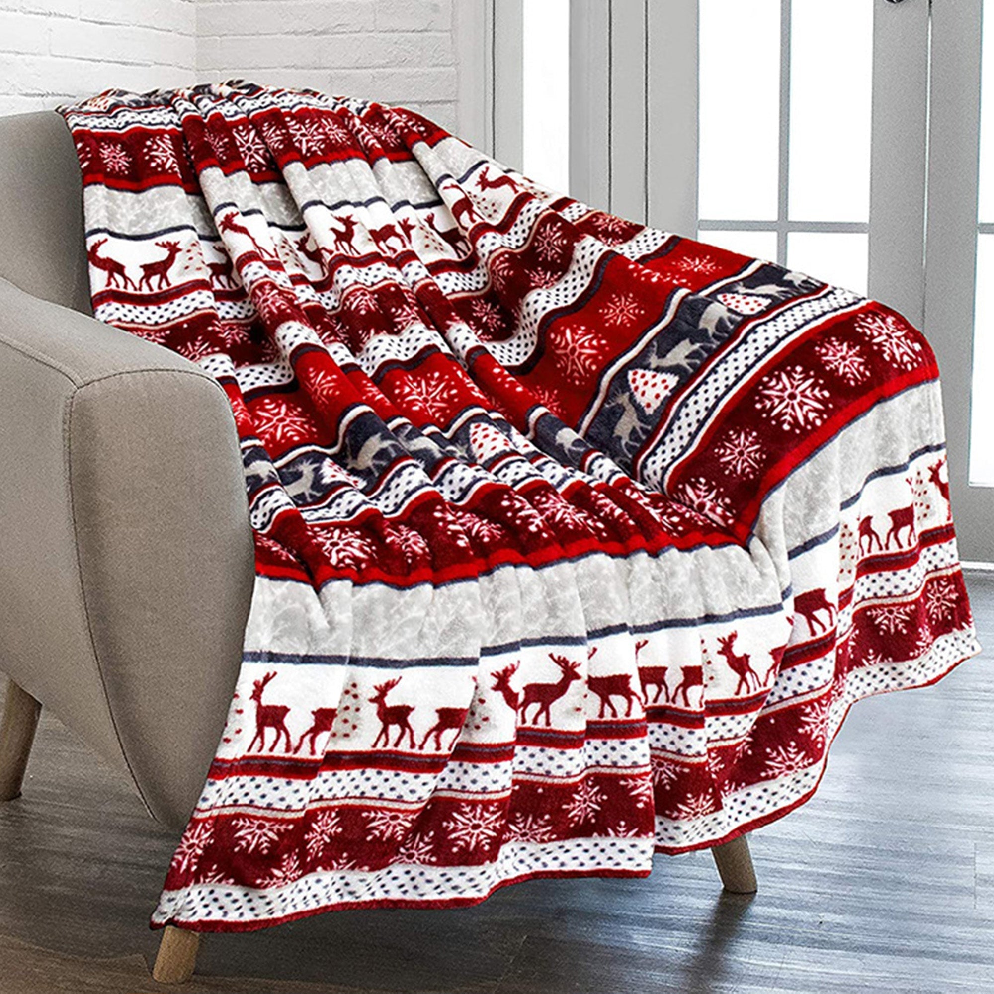 Kerst plaid met Scandinavisch patroon – Warme en sfeervolle deken