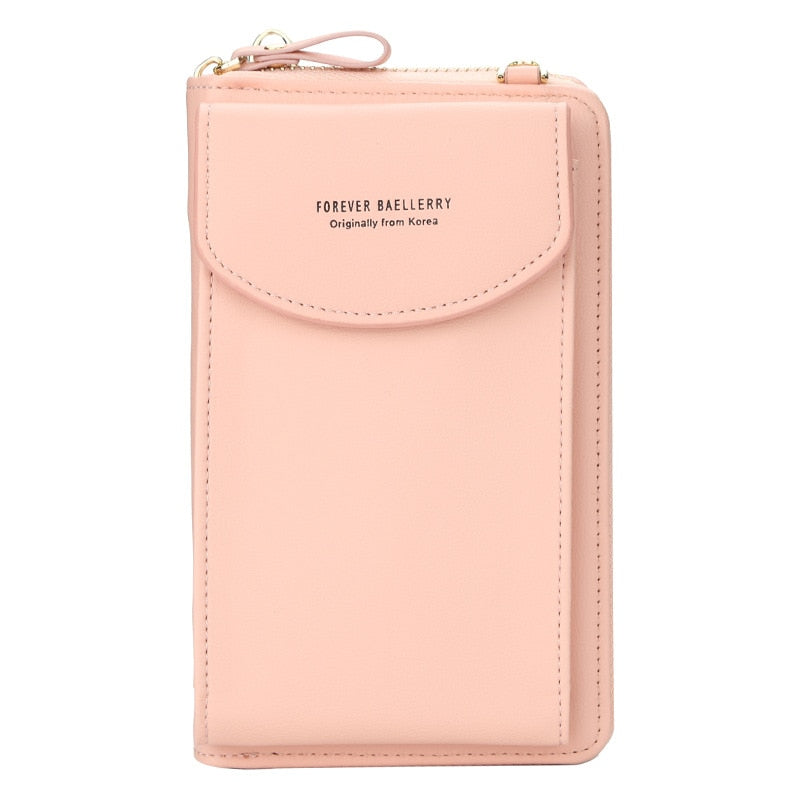 Elegante en Ruime Crossbody Handtas met Ritsvakken