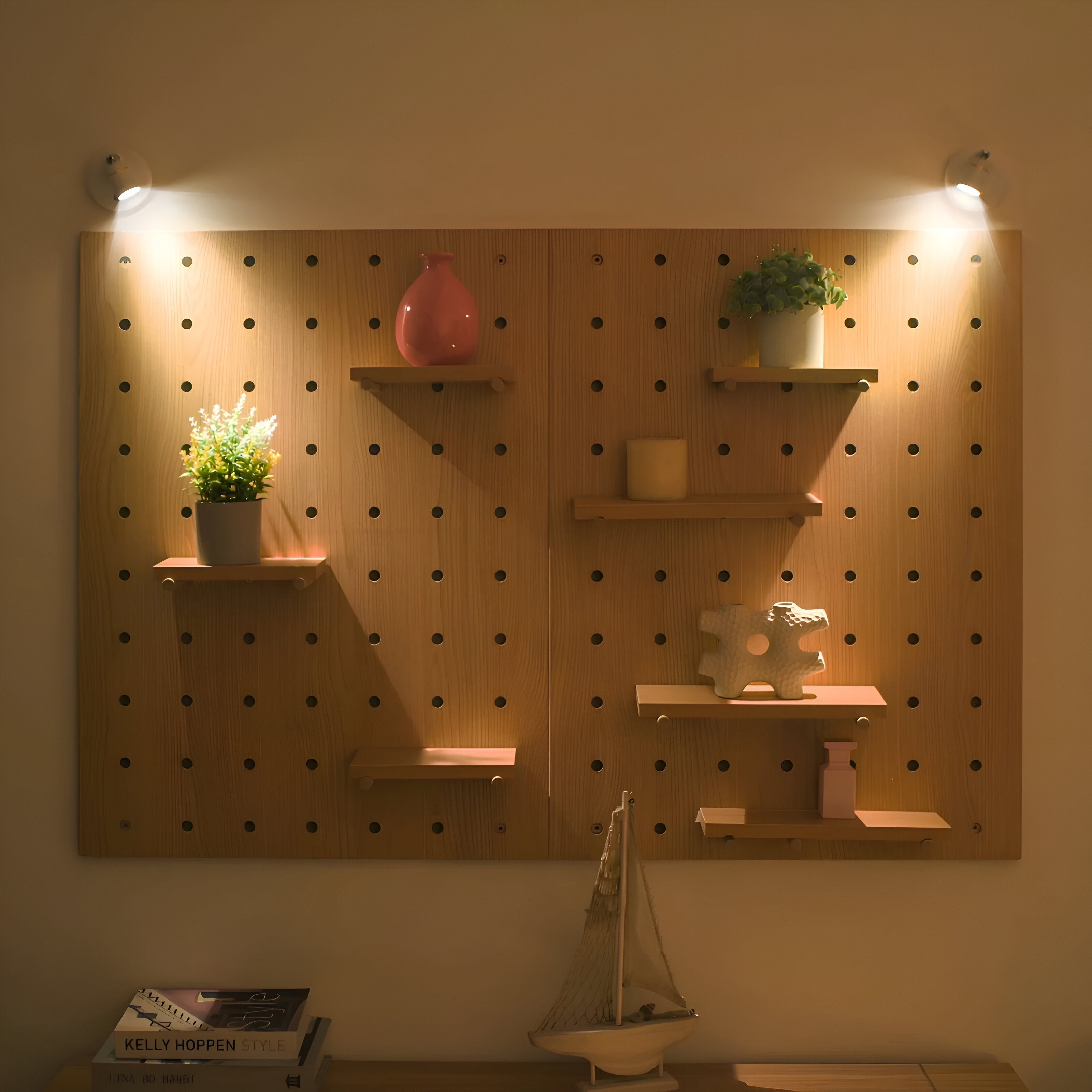 Sfeervolle plantspotlamp – Decoratieve accentverlichting voor binnen