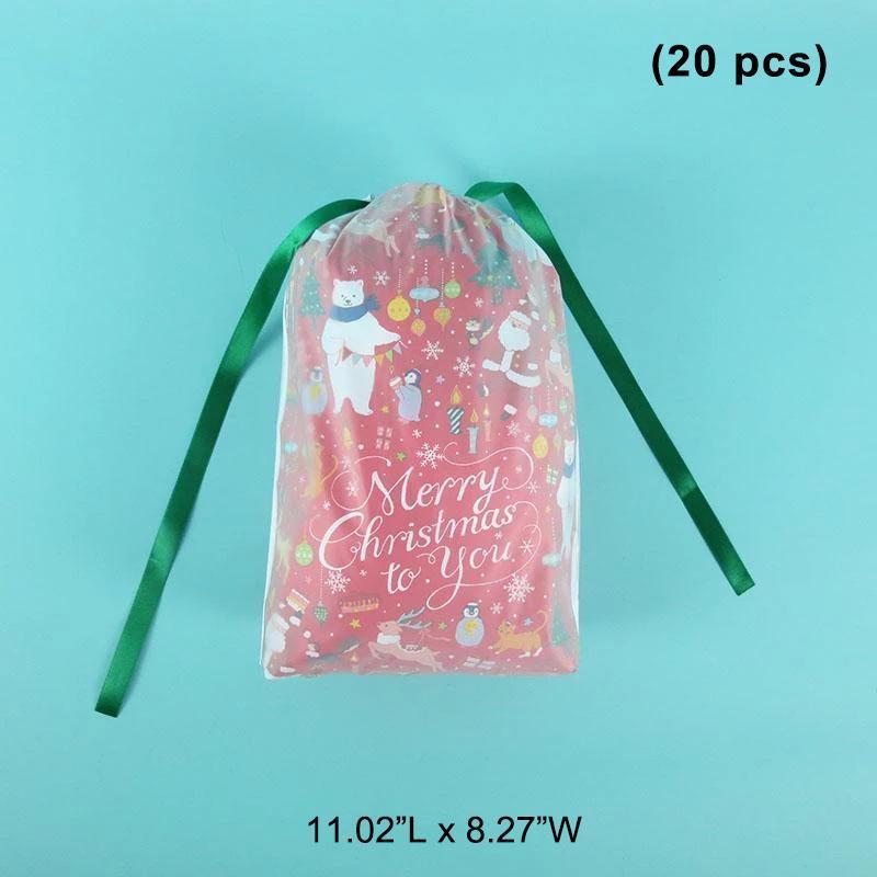Kerst Cadeauzakjes – Feestelijke Gift Bags voor Cadeaus (50 stuks)