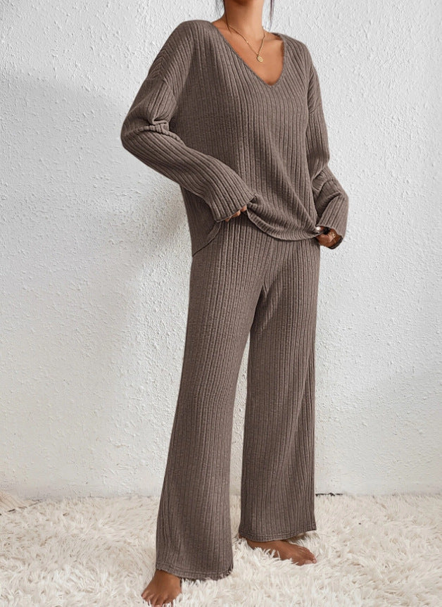 Tweedelige Gebreide Set voor Comfort en Stijl