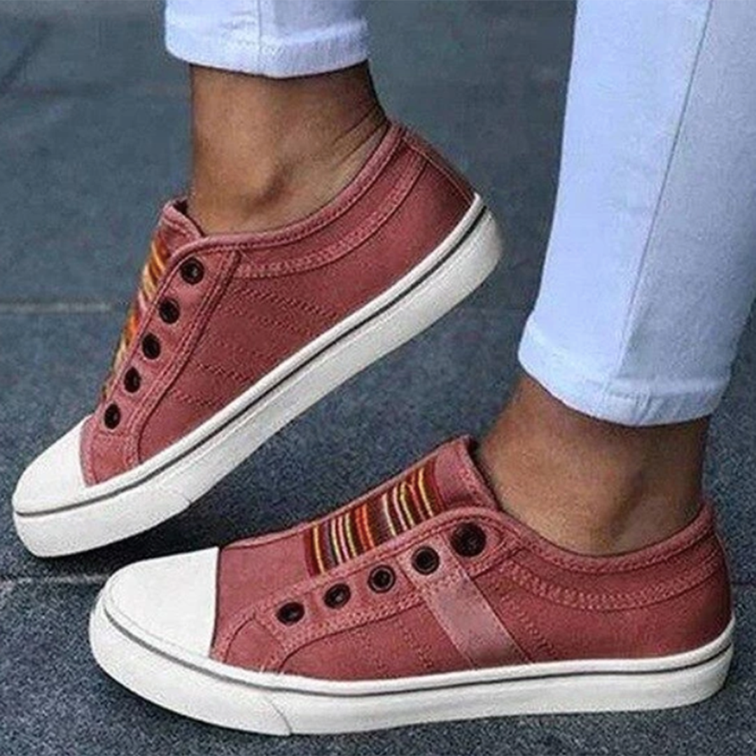 Casual slip-on sneakers met antislipzool en comfort