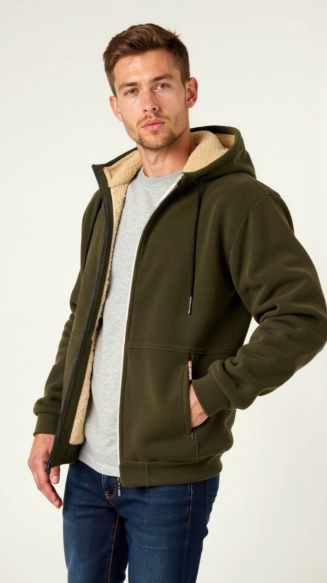 Heren Hoodie met Warme Voering – Comfortabele Winter Hoodie met Capuchon