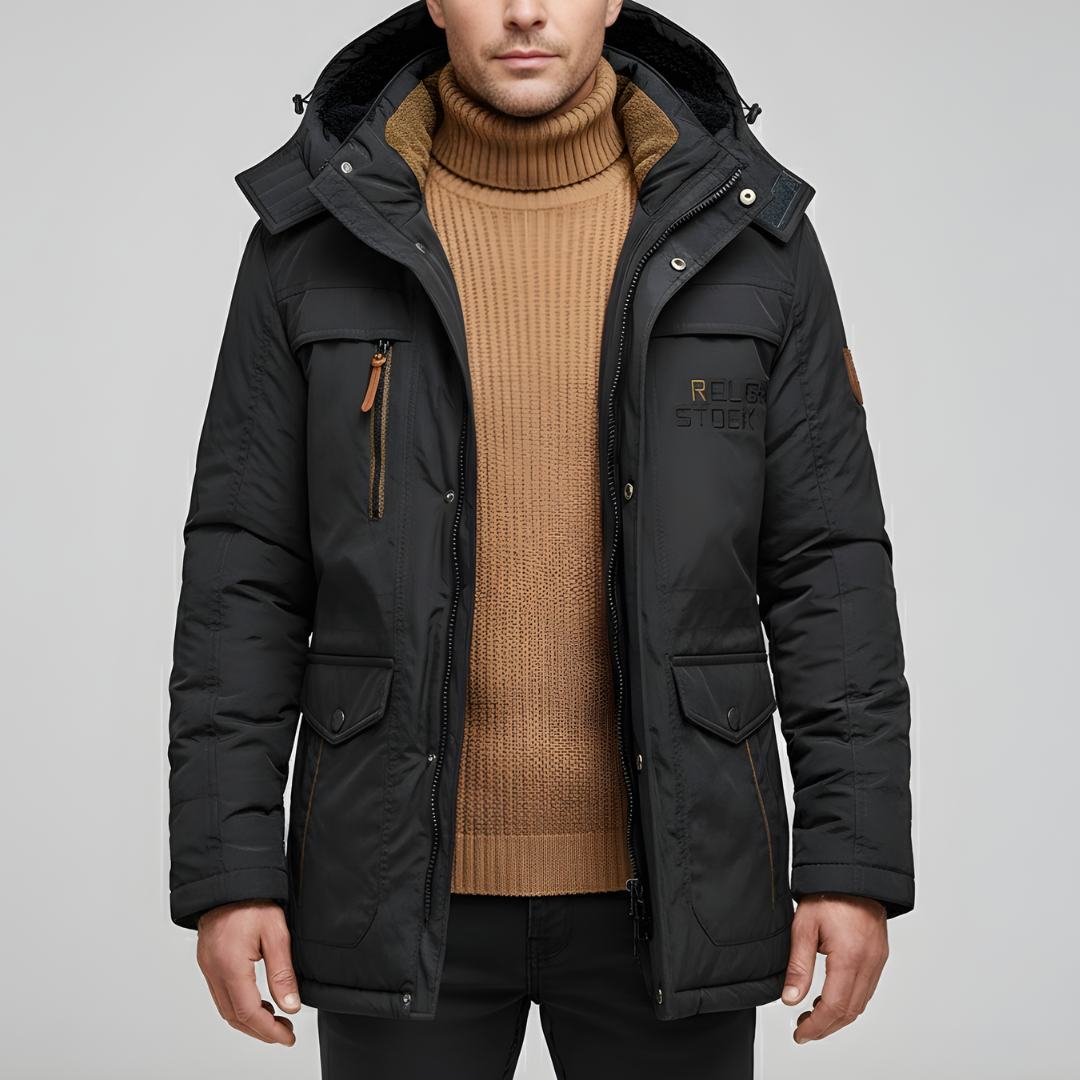Heren Parka Winterjas met Capuchon en Zakken