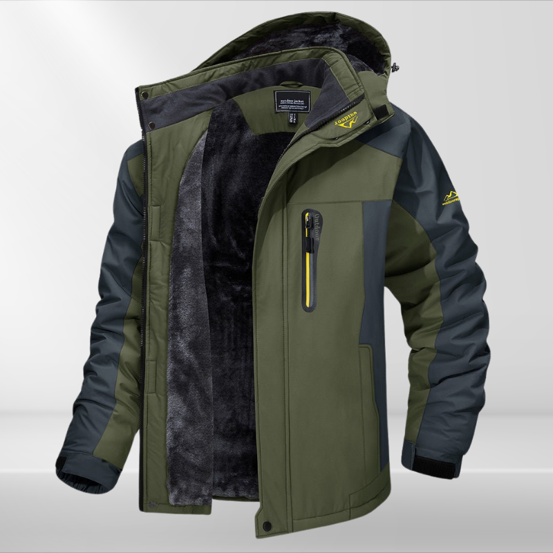 Heren Winterjas met Afneembare Capuchon – Functionele Outdoorjas