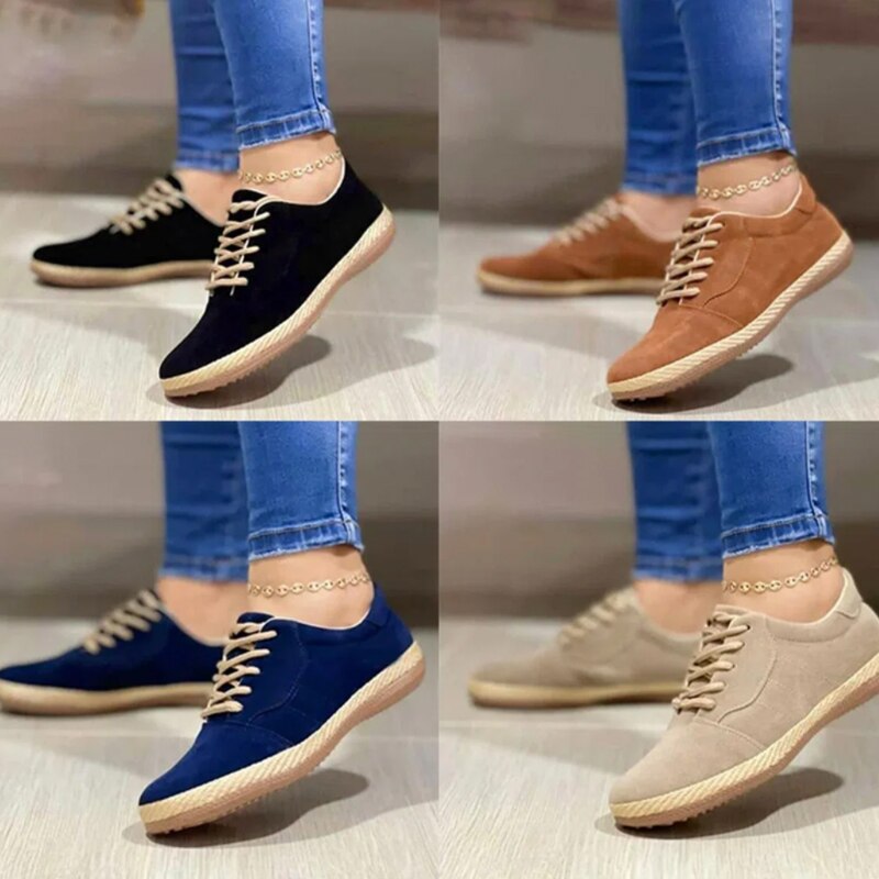 Comfortabele Platte PU Schoenen met Ritsluiting