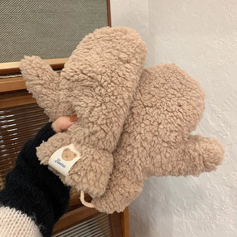 Teddy Wanten voor Dames – Zachte Warme Winterhandschoenen