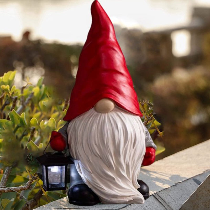 Verlichte Kerst Sneeuwpop Beeld – Decoratief Winterfiguur met Lantaarn