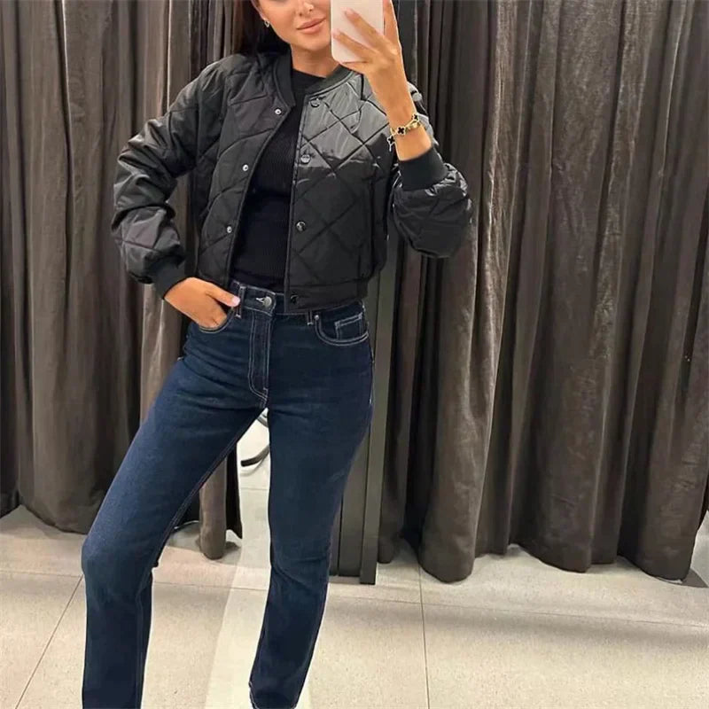 Casual Warme Bomberjack voor Dames - Stijlvol en Comfortabel