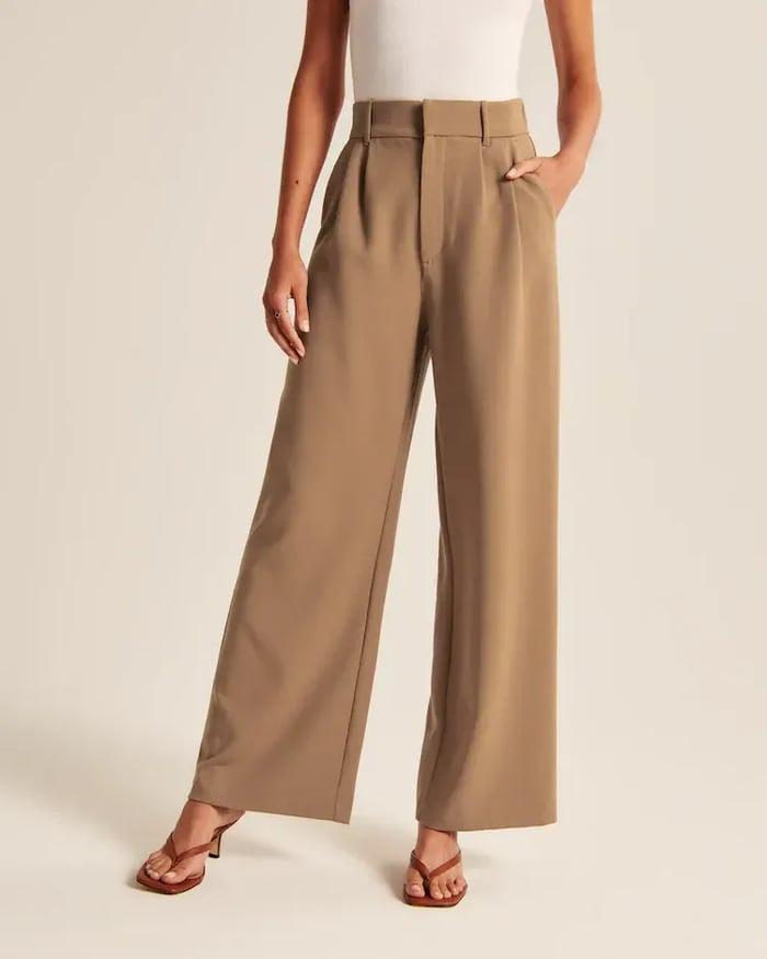 Dames Wide Leg Broek – Elegante Hoge Taille Pantalon