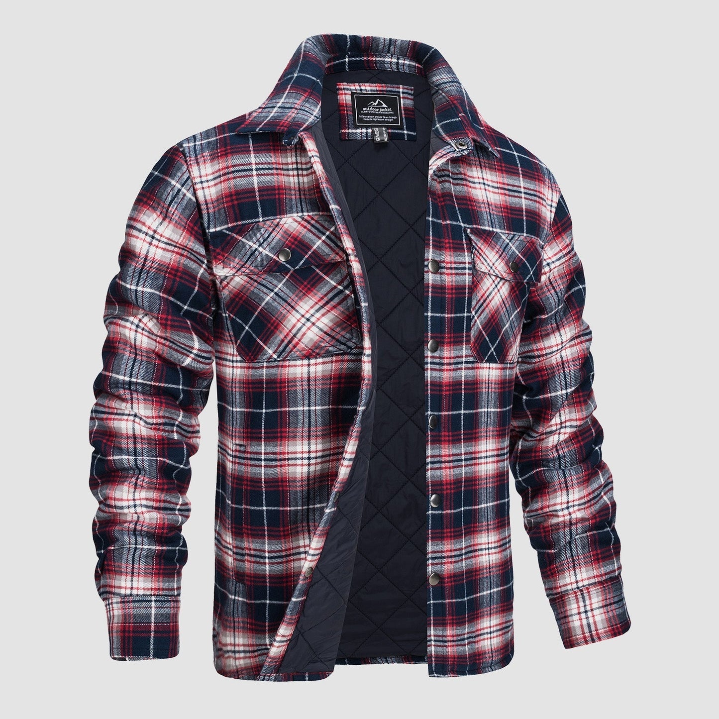 Heren Flanellen Wintervest met Gewatteerde Voering