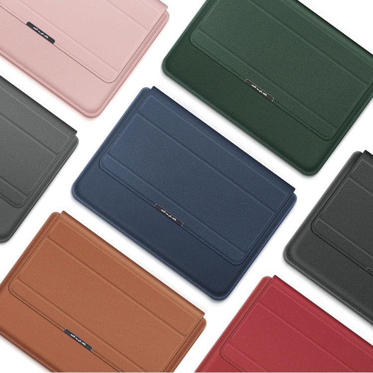 3-in-1 Waterdichte Laptop Sleeve Case met Polssteun en Standaard