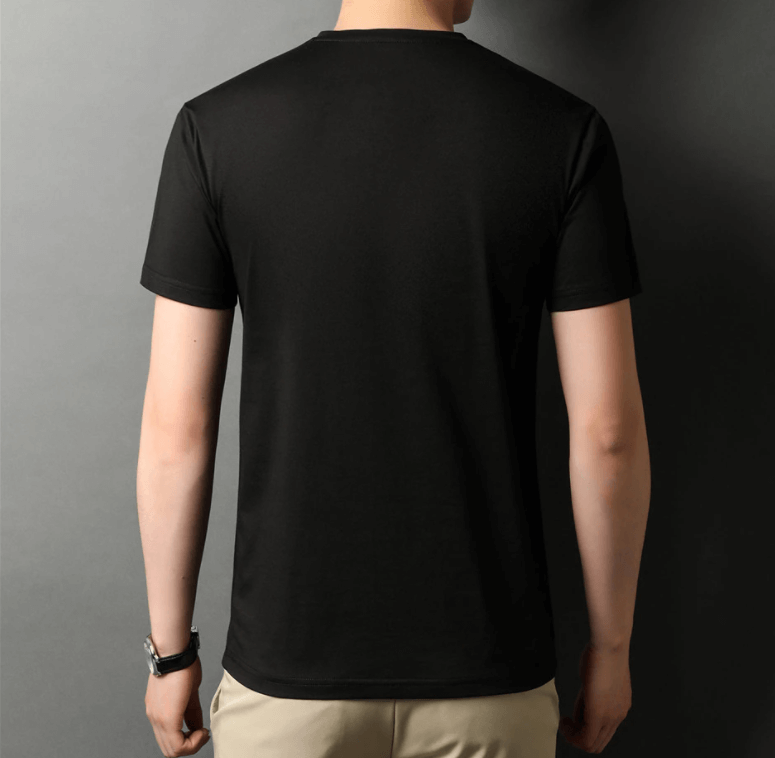 Slim Fit V-hals T-shirt voor Heren