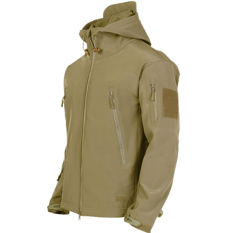 Heren Outdoor Softshell Jas – Tactisch Ontwerp met Capuchon
