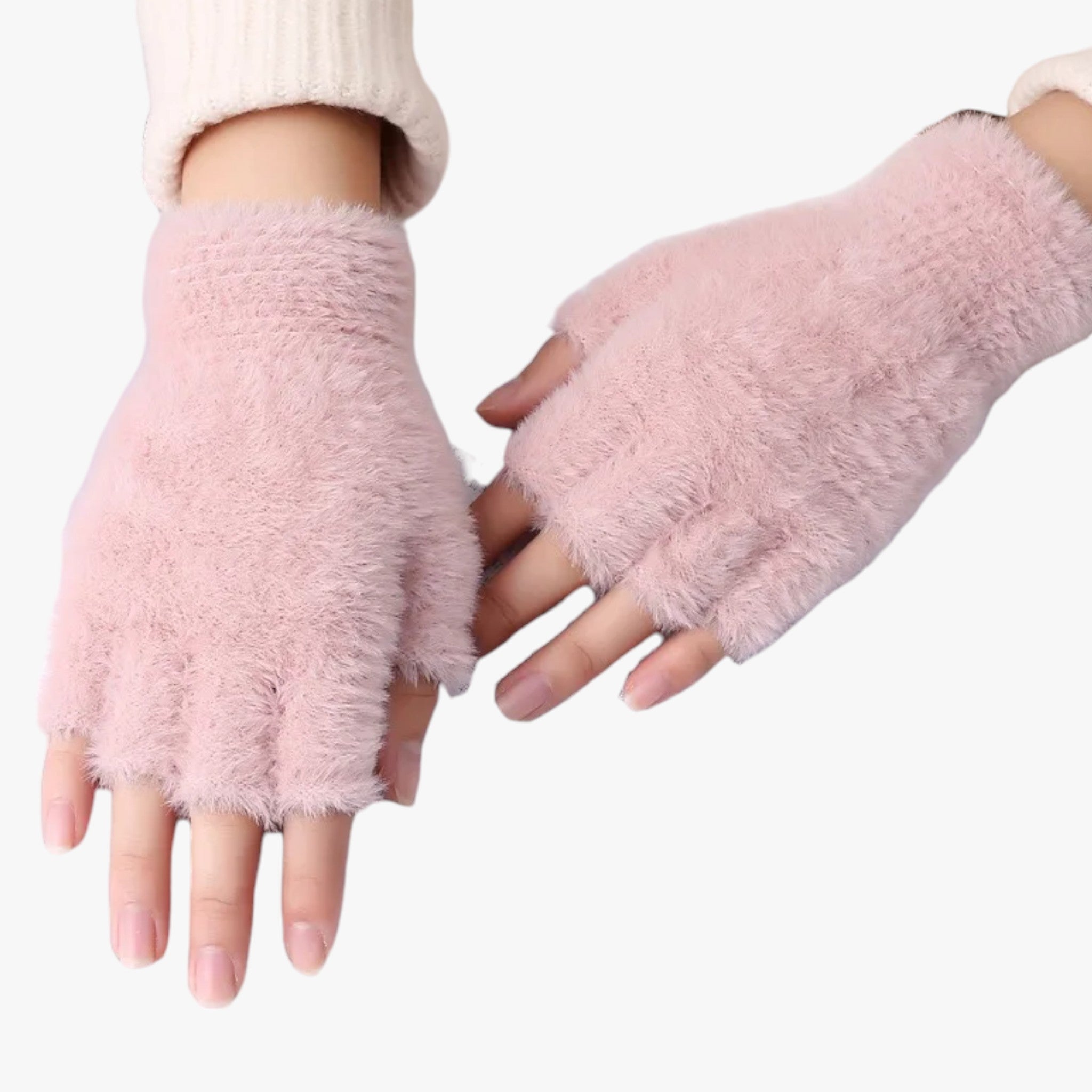 Warme Vingerloze Handschoenen – Zachte Winterhandschoenen voor Dames