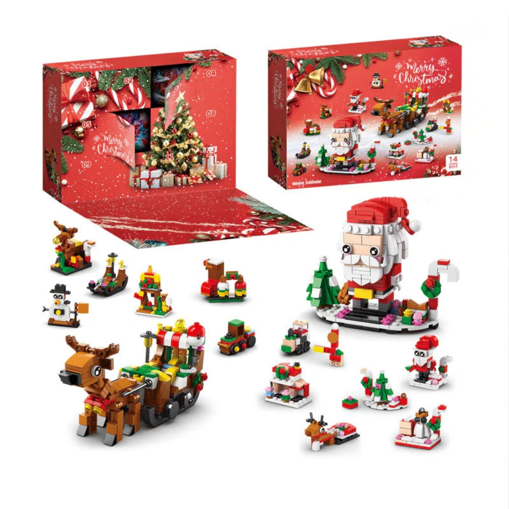 Kerst Bouwpakket Mini Set – Feestelijke Blokjes voor Kinderen