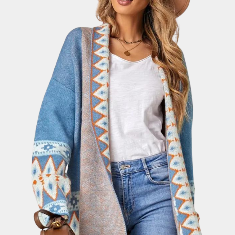 Boho-Stijl Dames Trui voor Comfort en Warmte-mezamstore.nl